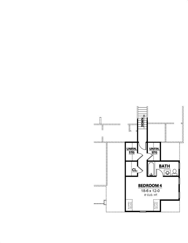 Farmhouse Floor Plan - Upper Floor Plan #1080-16