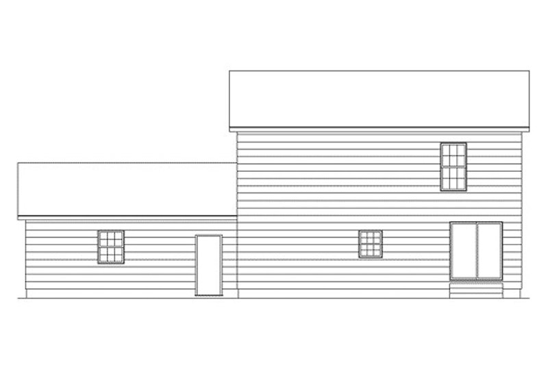 Dream House Plan - Exterior - Rear Elevation for Country House Plan #57-234 - 3 bed, 2.5 bath