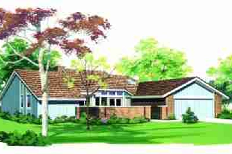 Architectural House Design - Ranch Exterior - Front Elevation Plan #72-305