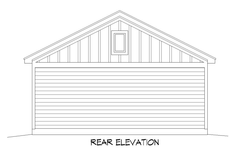 Dream House Plan - Exterior - Rear Elevation for Country House Plan #932-1436, 0 bath