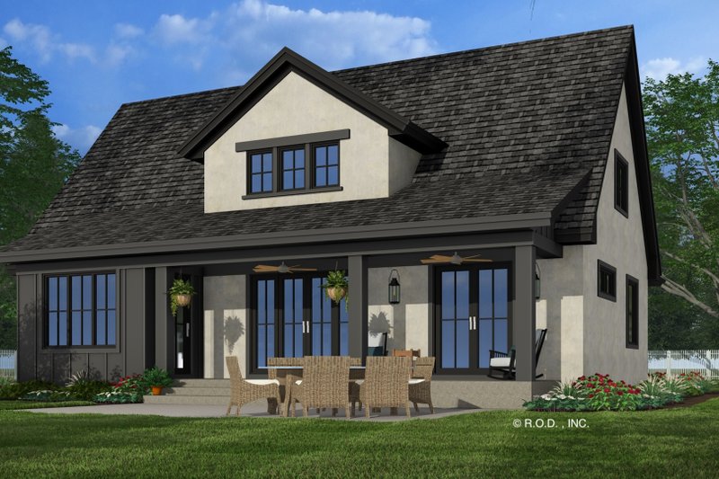 Home Plan - Exterior - Rear Elevation 2 for Traditional House Plan #51-1298 - 4 bed, 3.5 bath