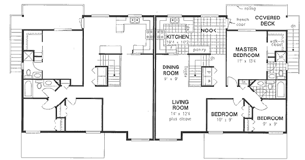 Architectural House Design - Traditional Floor Plan - Upper Floor Plan #18-9426