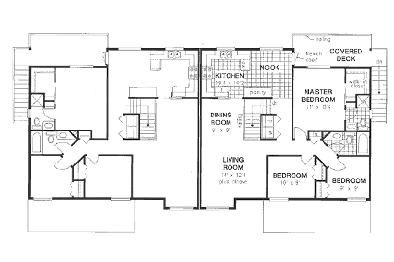 Dream House Plan - Floor Plan - Upper Floor for Traditional House Plan #18-9426 - 4 bed, 2 bath