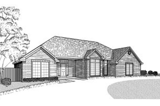 Exterior - Front Elevation for Traditional House Plan #65-315 - 3 bed, 2 bath