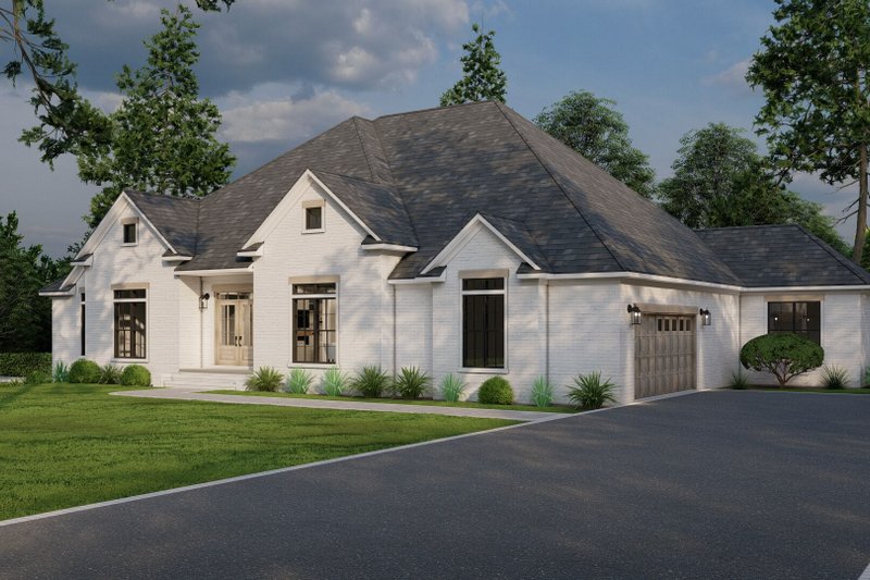 House Blueprint - Exterior - Front Elevation 4 for Modern House Plan #923-344 - 3 bed, 2.5 bath