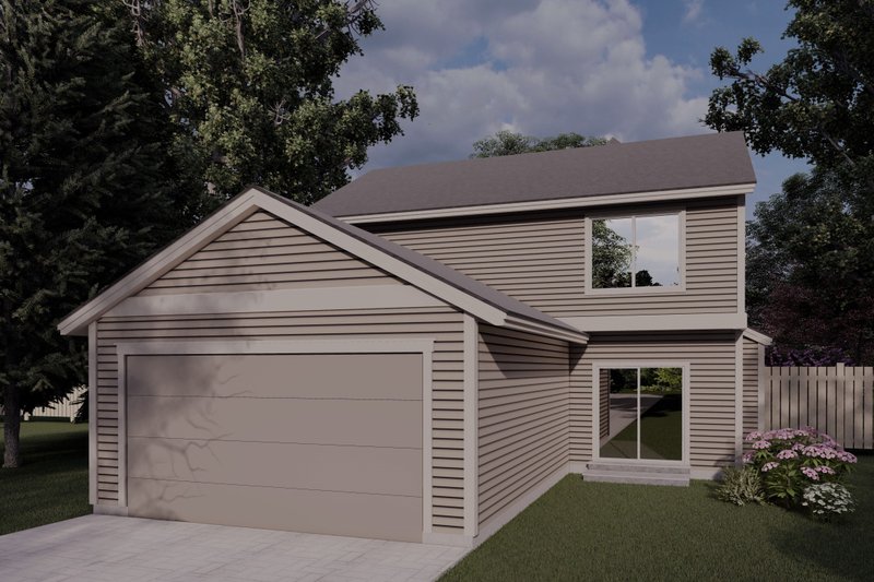 Dream House Plan - Exterior - Rear Elevation for Craftsman House Plan #53-731 - 3 bed, 2.5 bath