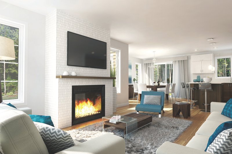 Home Plan - Interior - Family Room for Ranch House Plan #23-2656 - 3 bed, 1.5 bath