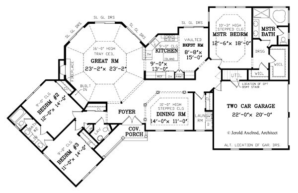 Farmhouse Floor Plan - Main Floor Plan #456-18