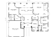 Mediterranean Style House Plan - 4 Beds 3 Baths 3771 Sq/Ft Plan #1-876 