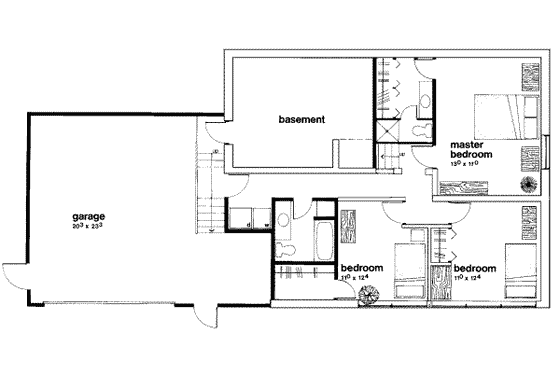 Floor Plan - Main Floor House Plan #312-349 - 3 bed, 2.5 bath