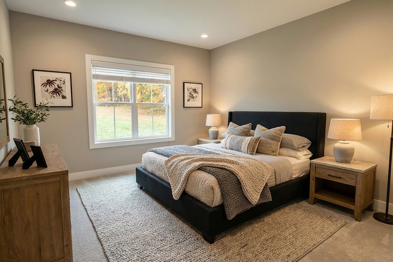 Dream House Plan - Interior - Master Bedroom for Farmhouse House Plan #51-1529 - 3 bed, 2 bath