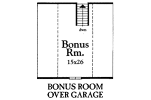 Floor Plan - Other Floor for Ranch House Plan #409-112 - 3 bed, 2 bath