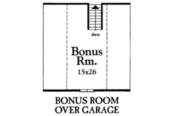 Floor Plan - Other Floor for Ranch House Plan #409-112 - 3 bed, 2 bath