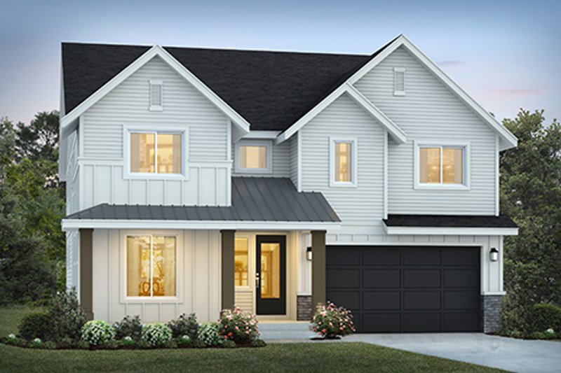 Home Plan - Farmhouse Exterior - Front Elevation Plan #569-56