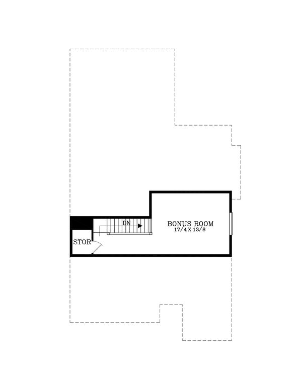 Craftsman Floor Plan - Upper Floor Plan #53-602