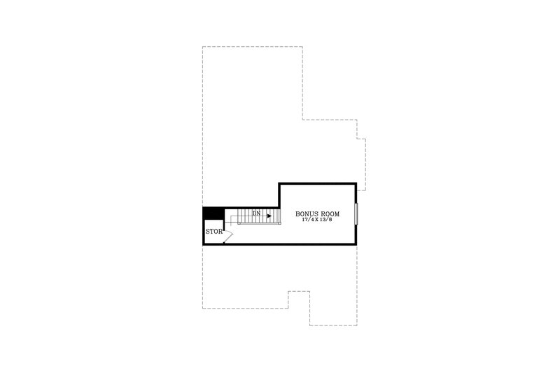 Architectural House Design - Floor Plan - Upper Floor for Craftsman House Plan #53-602 - 3 bed, 2 bath