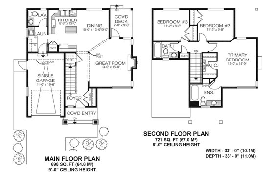 Floor Plan - Other Floor for Contemporary House Plan #1100-115 - 3 bed, 2.5 bath