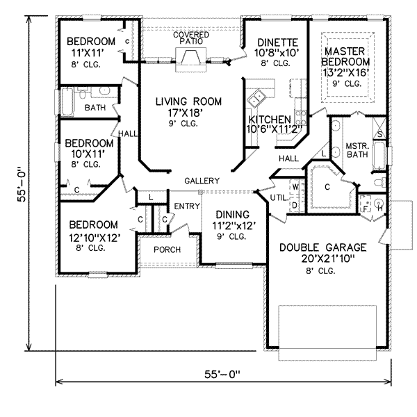 Traditional Floor Plan - Main Floor Plan #65-107