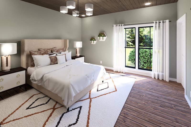 House Blueprint - Interior - Bedroom 2 for Barndominium House Plan #44-300 - 3 bed, 3.5 bath