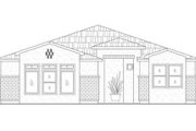 Adobe / Southwestern Style House Plan - 3 Beds 2 Baths 1647 Sq/Ft Plan #24-210 