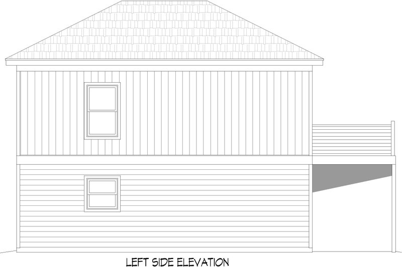 House Blueprint - Exterior - Other Elevation for Craftsman House Plan #932-1249 - 1 bed, 1.5 bath