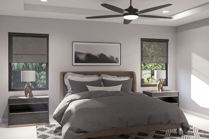 House Blueprint - Interior - Master Bedroom for Modern House Plan #455-785 - 3 bed, 2.5 bath