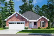 Traditional Style House Plan - 3 Beds 2 Baths 1382 Sq/Ft Plan #17-1044 