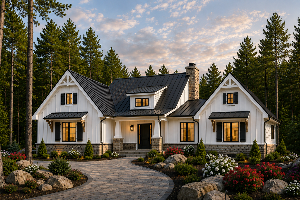 Exterior - Front Elevation 2 for Farmhouse House Plan #928-439 - 3 bed, 3.5 bath