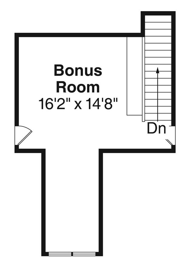 Craftsman Floor Plan - Upper Floor Plan #124-886