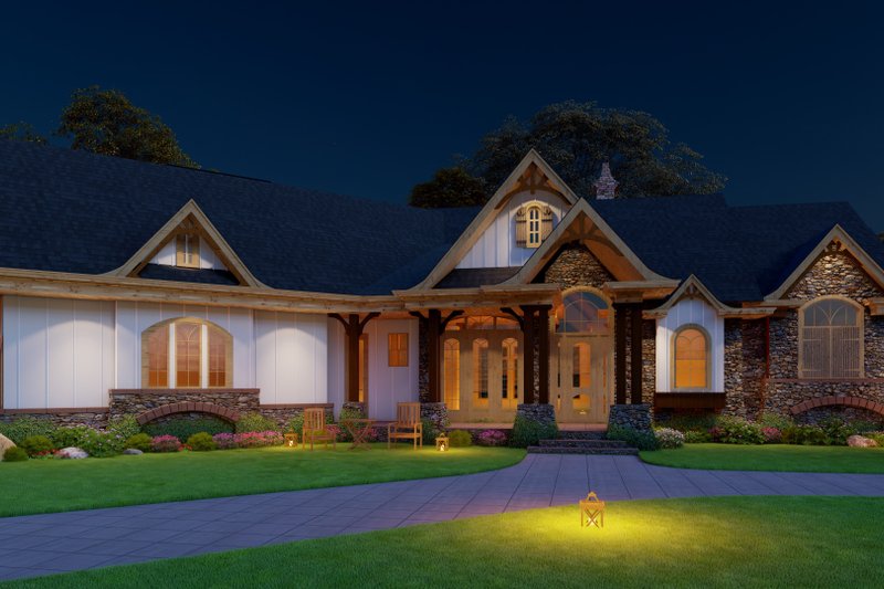 Home Plan - Exterior - Front Elevation 5 for Craftsman House Plan #54-534 - 3 bed, 2.5 bath