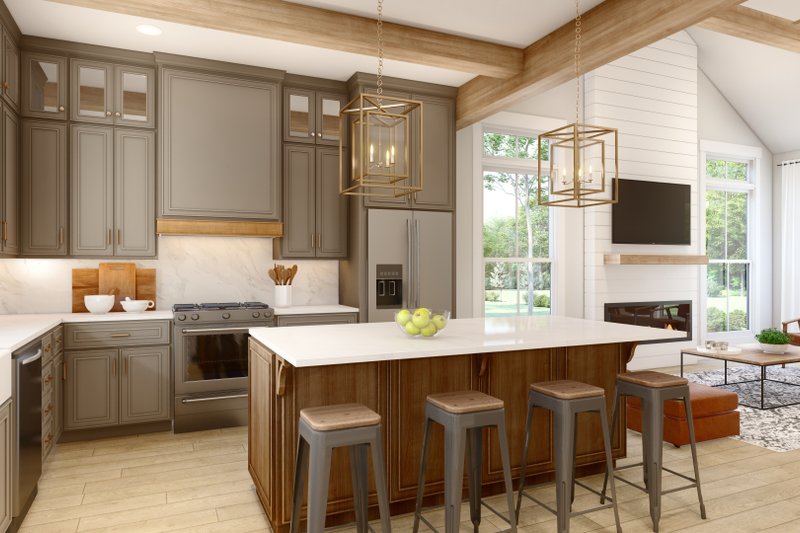 House Blueprint - Interior - Kitchen for Farmhouse House Plan #430-282 - 2 bed, 2 bath