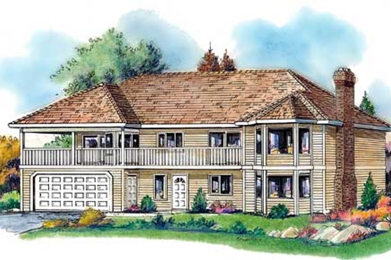 Architectural House Design - Traditional Exterior - Front Elevation Plan #18-8958