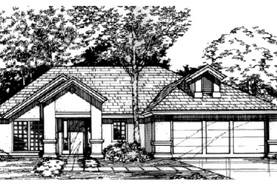 Exterior - Other Elevation for Traditional House Plan #320-374 - 3 bed, 2 bath
