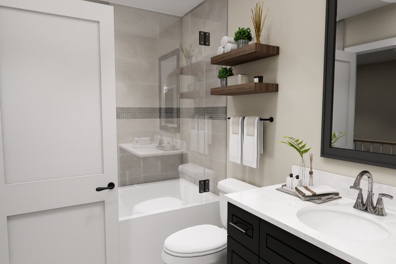 Architectural House Design - Interior - Bathroom 1 for Bungalow House Plan #51-1364 - 4 bed, 3.5 bath
