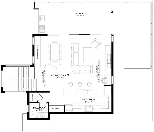 Dream House Plan - Floor Plan - Other Floor for Contemporary House Plan #1101-75 - 3 bed, 3.5 bath