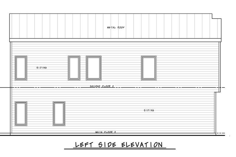 Home Plan - Exterior - Other Elevation for Modern House Plan #20-2565 - 2 bed, 2.5 bath