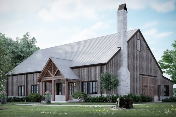 Barndominium Plan with Large Workshop