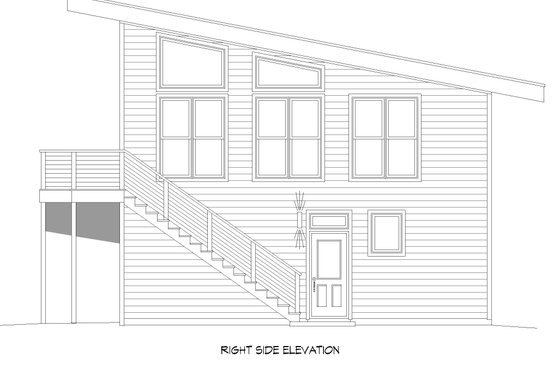 Exterior - Other Elevation 1 for Contemporary House Plan #932-257 - 2 bed, 2 bath