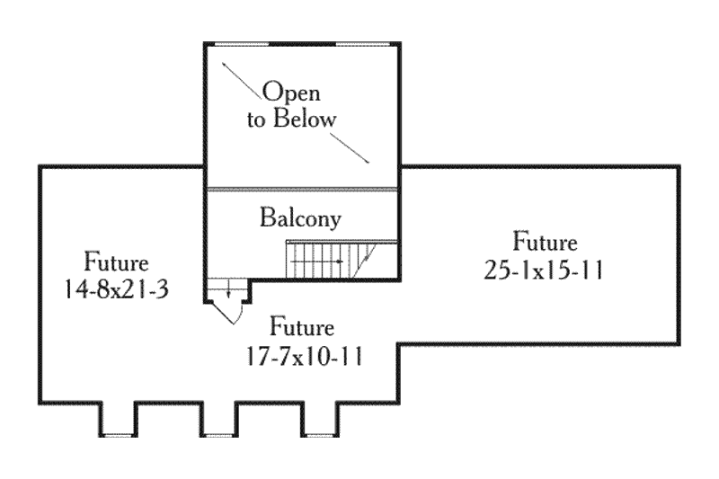 Dream House Plan - Floor Plan - Other Floor for Southern House Plan #406-175 - 3 bed, 2.5 bath
