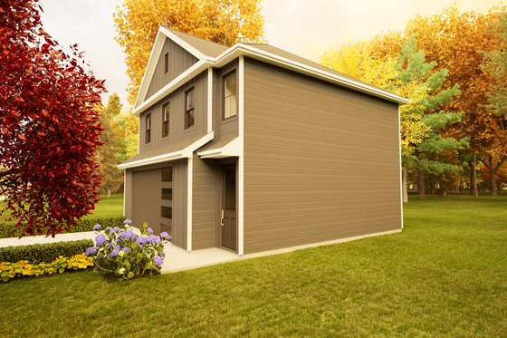 Exterior - Other Elevation for Contemporary House Plan #1116-36 - 2 bed, 1.5 bath