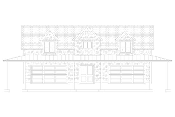 Exterior - Front Elevation 5 for Traditional House Plan #1060-297 - 1 bed, 1.5 bath