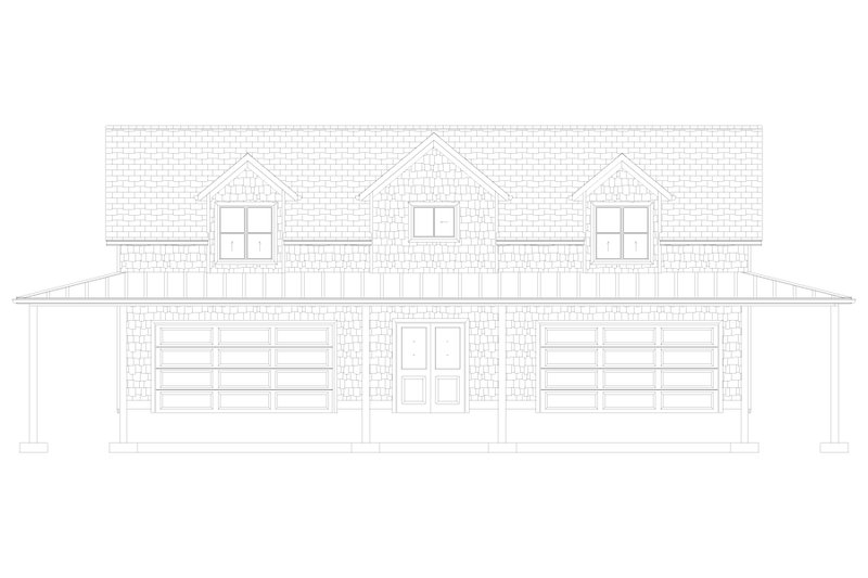 House Design - Exterior - Front Elevation 5 for Traditional House Plan #1060-297 - 1 bed, 1.5 bath