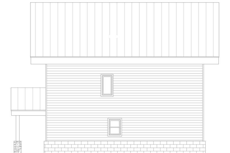 Dream House Plan - Exterior - Rear Elevation for Contemporary House Plan #932-562 - 3 bed, 2 bath