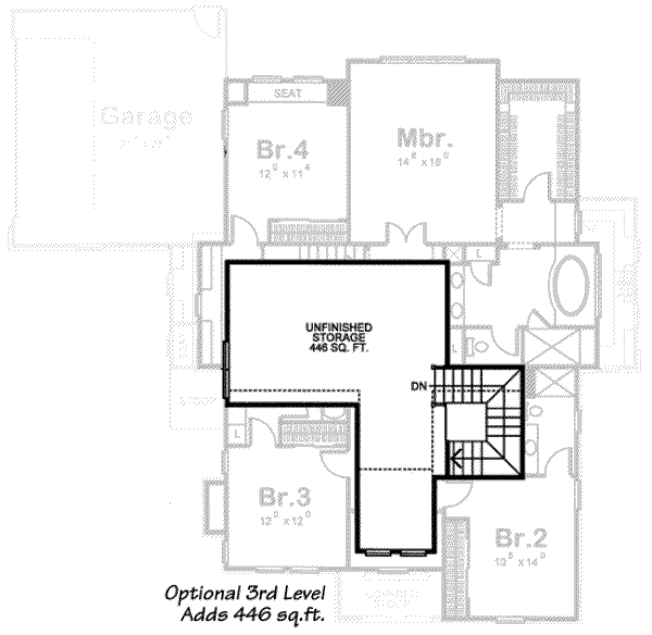House Plan Design - European Floor Plan - Other Floor Plan #20-1582