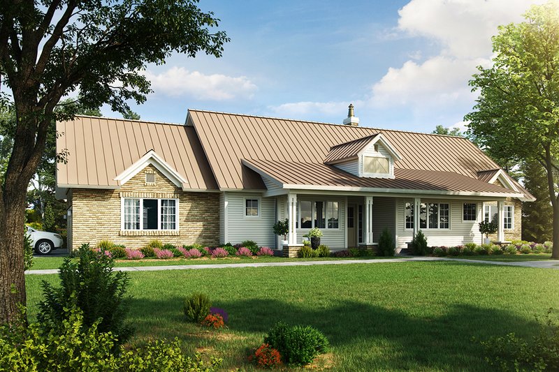 Home Plan - Country Exterior - Front Elevation Plan #942-57