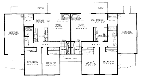 Ranch Floor Plan - Main Floor Plan #303-190