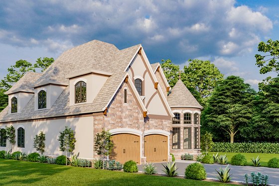Exterior - Other Elevation for European House Plan #923-288 - 4 bed, 2.5 bath