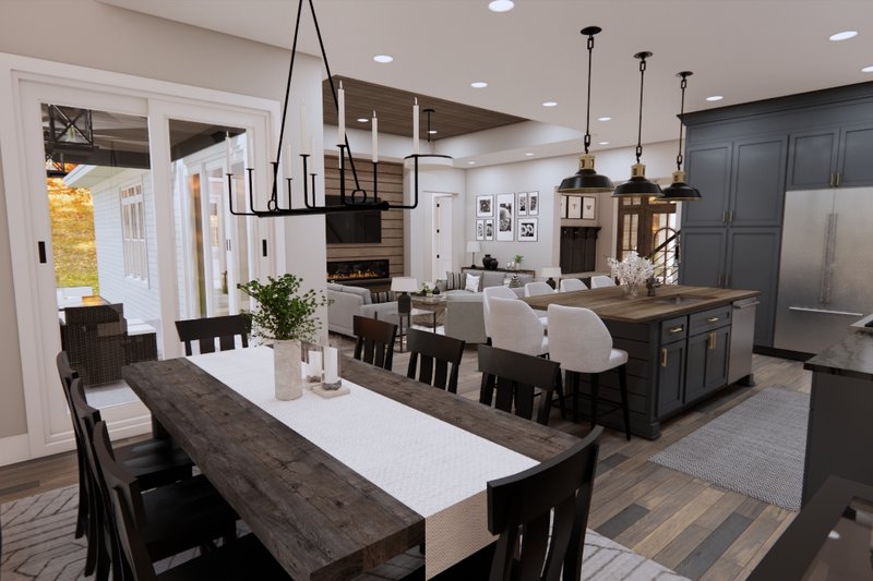 Architectural House Design - Interior - Kitchen for Farmhouse House Plan #51-1218 - 3 bed, 2.5 bath