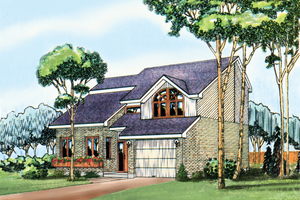 Traditional Exterior - Front Elevation Plan #25-2192