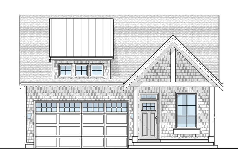 House Blueprint - Exterior - Front Elevation 3 for Cottage House Plan #1114-60 - 3 bed, 3 bath